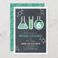 Science Experiment Black Chalkboard Anniversaire