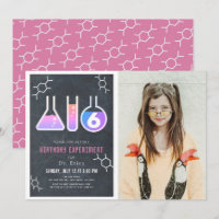 Science Experiment Chalkboard Girl Photo Anniversa