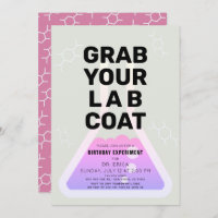 Science Experiment Flask Neon Rose Girl Anniversai