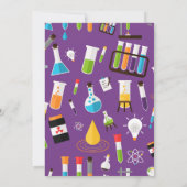 Invitation Science fête anniversaire visite enfant laboratoir (Dos)