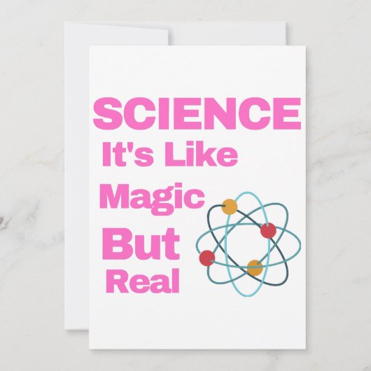 Invitation SCIENCE It's Like Magic, But Real (Dos)