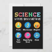 Invitation Science keeps you curious (Devant)