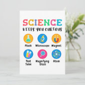 Invitation Science keeps you curious (Debout devant)