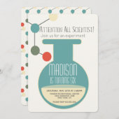 Invitation Science Laboratoire Chimie Fête d'anniversaire (Devant / Derrière)