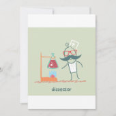 Invitation Scientifique Fou Disequeur avec Moustache (Devant)