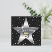 Invitation scintillante de Hollywood vintage Silve (Debout devant)