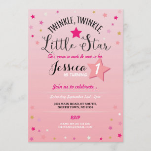 Invitation Scintillement de scintillement peu d'invitation de