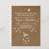 Invitation Scintillement de scintillement peu d'invitation de (Devant / Derrière)