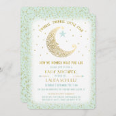 Invitation Scintillement de scintillement peu d'invitation de (Devant / Derrière)