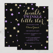 Invitation Scintillement de scintillement peu d'invitations (Devant / Derrière)