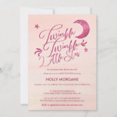 Invitation Scintillement d'invitations de baby shower peu de (Devant)