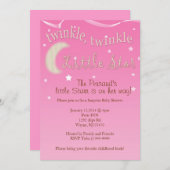 Invitation Scintillement, scintillement, peu d'étoile (Devant / Derrière)