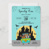 Invitation Scooby-Doo | Anniversaire Éffrayant d'un Halloween (Devant)