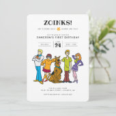 Invitation Scooby-Doo et l'anniversaire Super de Gang (Debout devant)