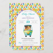 Invitation Scooby-Doo et le Baby shower de la machine mystère (Devant / Derrière)