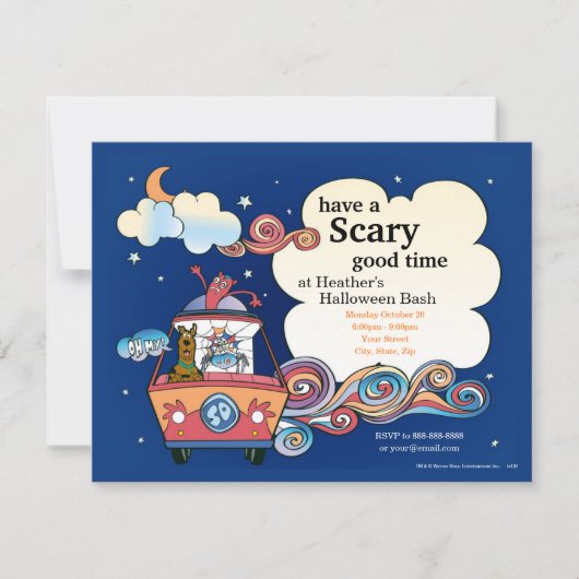 Invitation Scooby-Doo Halloween Party (Devant)