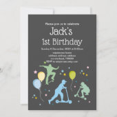 Invitation Scooters, Vélos, Skateboards, chevaucher (Devant)