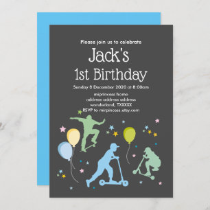 Invitation Scooters, Vélos, Skateboards, chevaucher