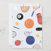 Invitation Score I'm Four, Sports 4th Birthday (Dos)