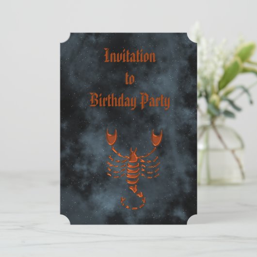 Invitation Scorpio (Debout devant)