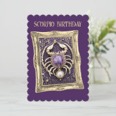 Invitation Scorpio Zodiac A Purple Gem (Debout devant)