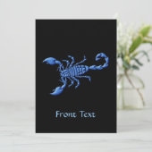Invitation Scorpion bleu (Debout devant)