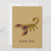 Invitation Scorpion de noeud celtique (Devant)