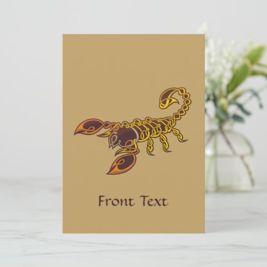 Invitation Scorpion de noeud celtique (Debout devant)