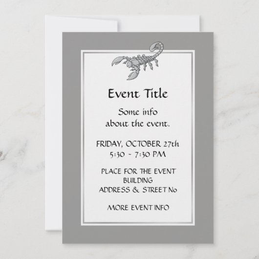 Invitation Scorpion icon (Dos)