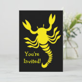 Invitation Scorpion Jaune N'Importe Quelle Occasion (Debout devant)