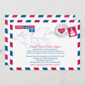 Invitation Scotland Airmail| Mariage (Devant / Derrière)