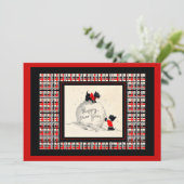 Invitation Scottie Dog New Years open house (Debout devant)