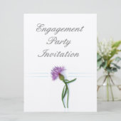 Invitation Scottish Thistle, Celtic Engagement Party (Debout devant)