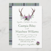 Invitation Scottish Tweed Invite (Devant / Derrière)