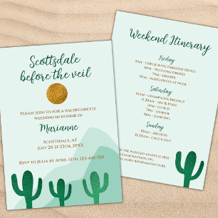 Invitation Scottsdale Avant La Bachelorette Veil Cactus