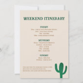 Invitation Scottsdale Avant La Bachelorette Veil Cactus (Dos)