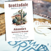 Invitation Scottsdale avant le week-end du Bachelorette Veil