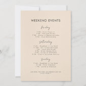 Invitation Scottsdale avant le week-end du Bachelorette Veil (Dos)