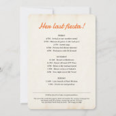 Invitation Scottsdale Retro Vintage Pink Orange Bachelorette (Dos)