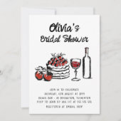 Invitation Scribble moderne Italien Douche nuptiale Invitatio (Devant)