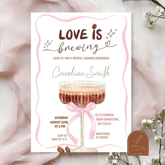 Invitation ScribbleEspresso Martini Coquette L'amour est en t
