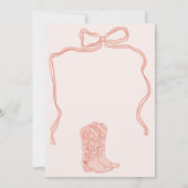 Invitation Scribbles en terre cuite bottes bulle douche nupti (Dos)