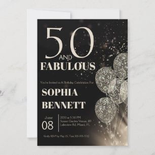 Invitation Script 50 ans et Fabuleux Fête d'anniversaire de c