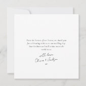 Invitation Script avec cœur Mariage multi photo (Dos)