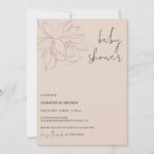 Invitation Script Baby shower simple (Devant)