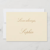 Invitation Script beige Elegant Cream Bridesmaid Proposition (Dos)