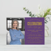 INVITATION SCRIPT BOLD MODERNE CÉLÉBRATION FUNÉRALE DE LA VIE (Debout devant)