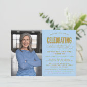 INVITATION SCRIPT BOLD MODERNE CÉLÉBRATION FUNÉRALE DE LA VIE (Debout devant)