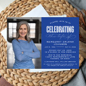 INVITATION SCRIPT BOLD MODERNE CÉLÉBRATION FUNÉRALE DE LA VIE