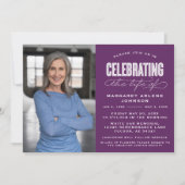 INVITATION SCRIPT BOLD MODERNE CÉLÉBRATION FUNÉRALE DE LA VIE (Devant)